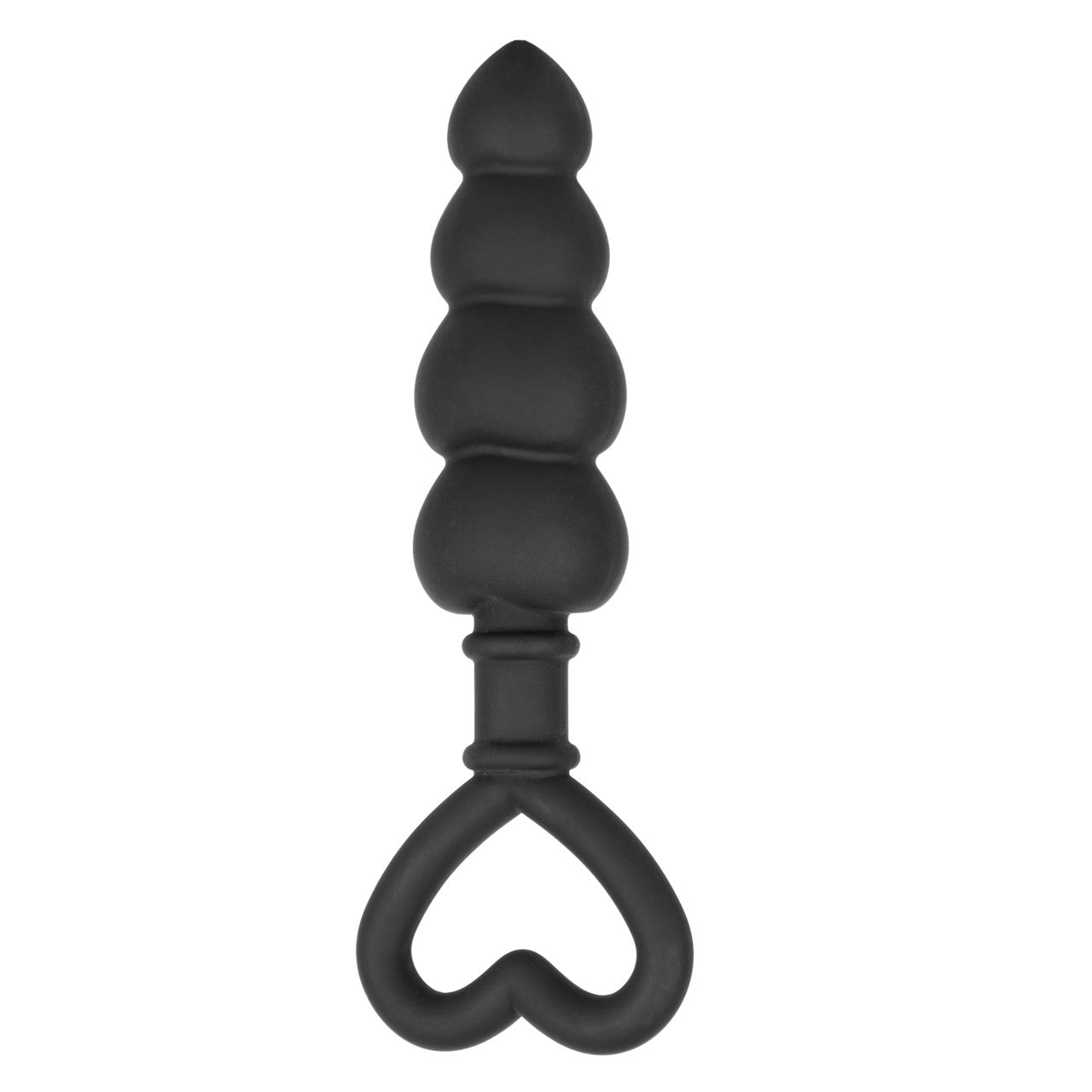 Silicone Love Probe™ - Graduated Anal Plug with Heart-Shaped Retrieval Ring, Body-Safe Design