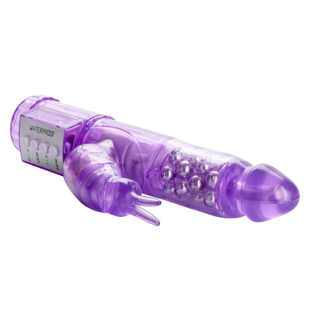 My First Jack Rabbit vibrator with reversible rotation, clitoral bunny ears, waterproof design, and soft TPE material, available in pink or purple.
beginner rabbit vibrator, pink vibrator, purple vibrator, clitoral bunny ears, reversible rotation vibrator, multi-speed vibration, waterproof sex toy, soft TPE material, beginner-friendly vibrator, clitoral stimulation, sensual play toy