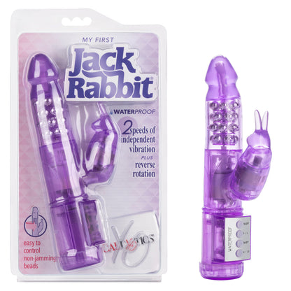 My First Jack Rabbit vibrator with reversible rotation, clitoral bunny ears, waterproof design, and soft TPE material, available in pink or purple.
beginner rabbit vibrator, pink vibrator, purple vibrator, clitoral bunny ears, reversible rotation vibrator, multi-speed vibration, waterproof sex toy, soft TPE material, beginner-friendly vibrator, clitoral stimulation, sensual play toy