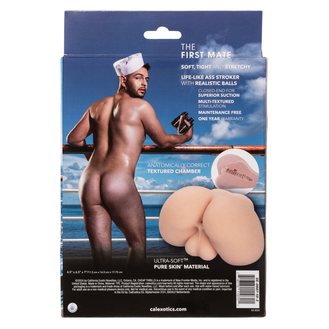 Cheap Thrills® The First Mate realistic stroker with lifesize ass and balls, made from soft Pure Skin® material for ultimate pleasure.

Keywords: lifelike stroker, realistic ass stroker, Pure Skin material, waterproof stroker, phthalate-free stroker, textured inner chamber, realistic male stroker, superior suction, lifelike sex toy 