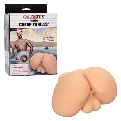 Cheap Thrills® The First Mate realistic stroker with lifesize ass and balls, made from soft Pure Skin® material for ultimate pleasure.

Keywords: lifelike stroker, realistic ass stroker, Pure Skin material, waterproof stroker, phthalate-free stroker, textured inner chamber, realistic male stroker, superior suction, lifelike sex toy 