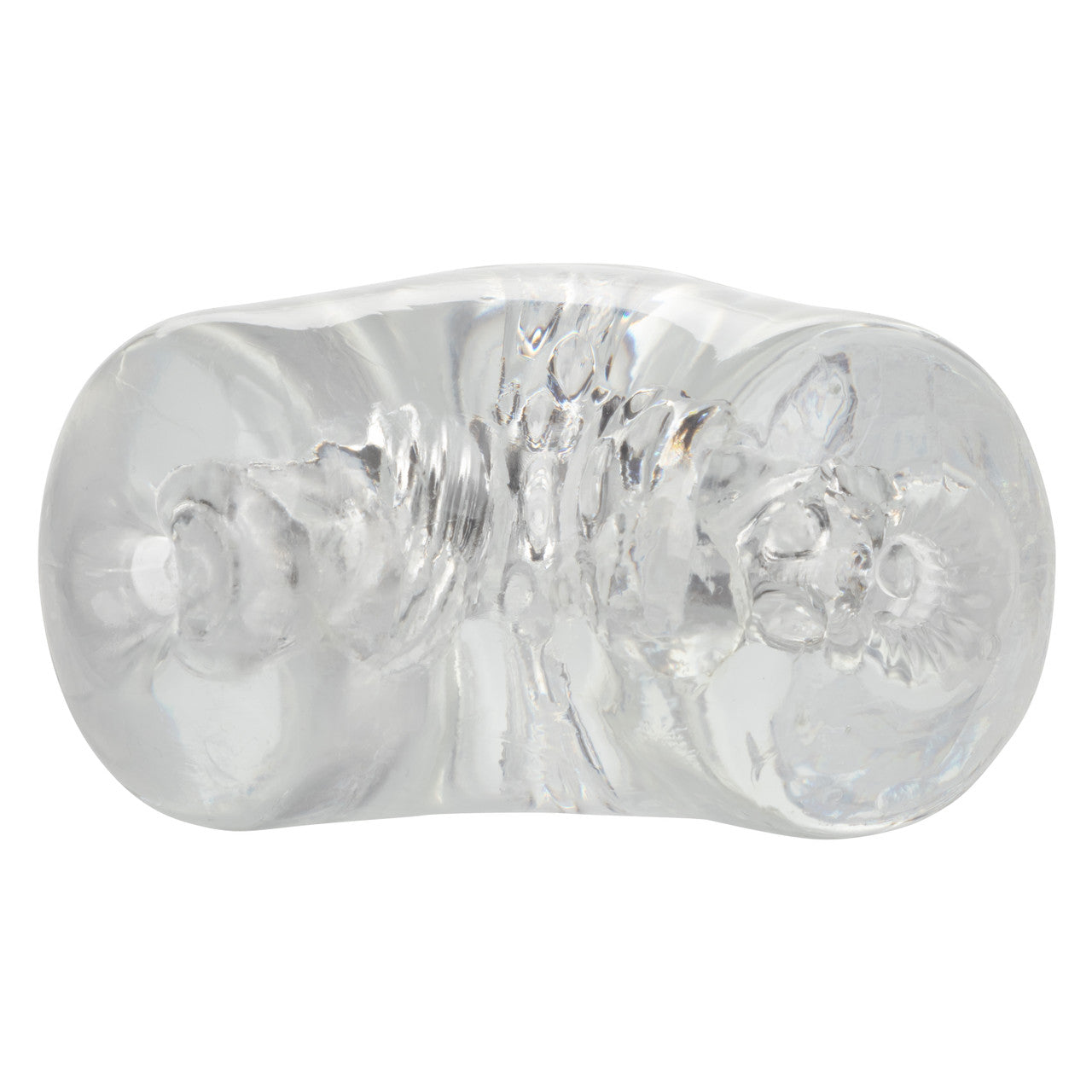 Clear, dual-chamber stroker with ribbed design, lifelike material, and easy-clean open end.

dual-chamber masturbator, transparent stroker, lifelike stroker, waterproof masturbator, phthalate-free stroker, easy-clean stroker, intense stimulation stroker, soft stretchy stroker, TPE masturbator.