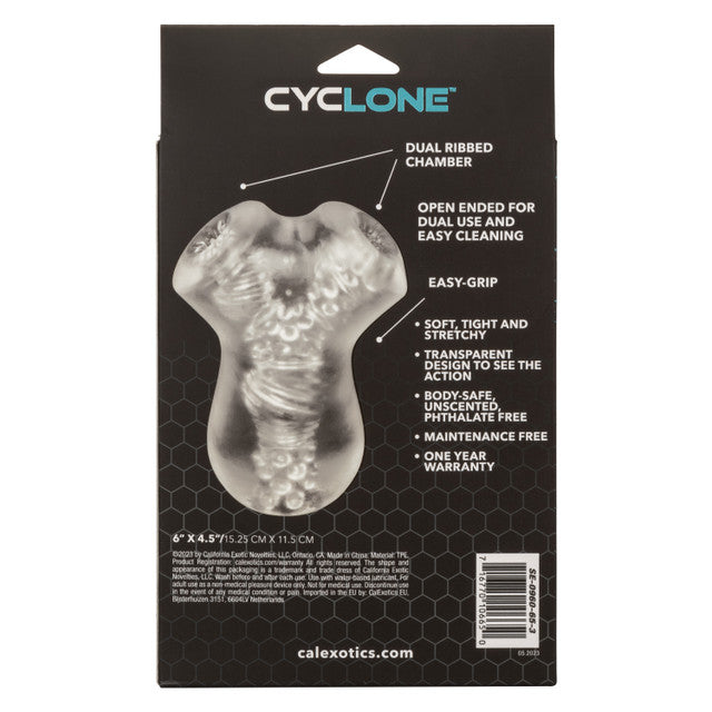 Cyclone Transparent Dual-Chamber Pleasure Masturbator