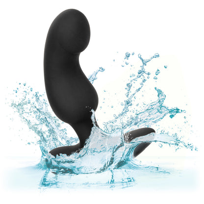 Anal Toys Rechargeable Curved Probe Silicone Anal Stimulator featuring a soft silicone design, comfortable curve for precise stimulation, and 10 vibration modes including pulsation and escalation. Waterproof (IPX7) for shower or bath play, USB rechargeable with a 1-hour charge delivering up to 55 minutes of enjoyment. Includes a memory chip to resume your last-used setting and a travel lock for discreet portability. Perfect for solo or partnered adventures!