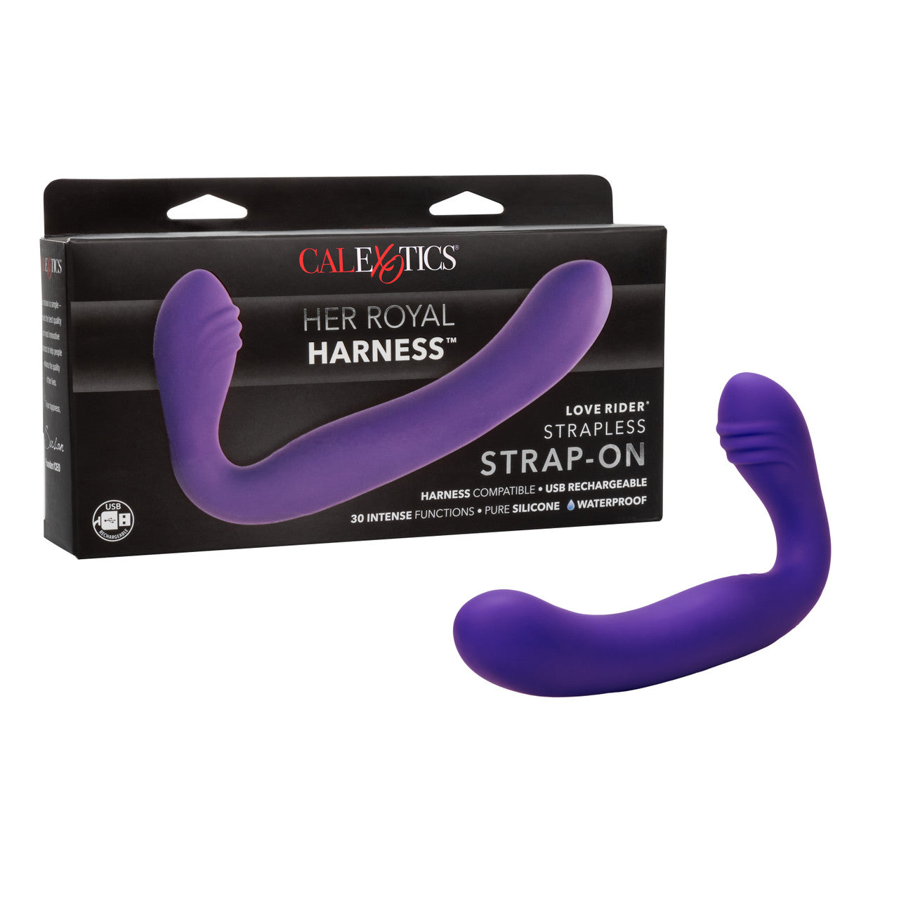 Her Royal Harness® Love Rider® Strapless Strap-On ♥ Silicone, Waterproof, Rechargeable ♥ Cal Exotics