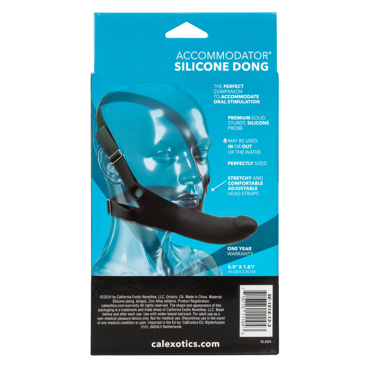 Black or vanilla Accommodator® Silicone Dong with adjustable straps for hands-free oral play. Body-safe, waterproof, and easy to clean. Keywords: Accommodator Silicone Dong, strap-on dildo, hands-free oral play, body-safe silicone, adjustable straps, waterproof, phthalate-free, unisex sex toy, oral stimulation enhancer, intimate couples toy