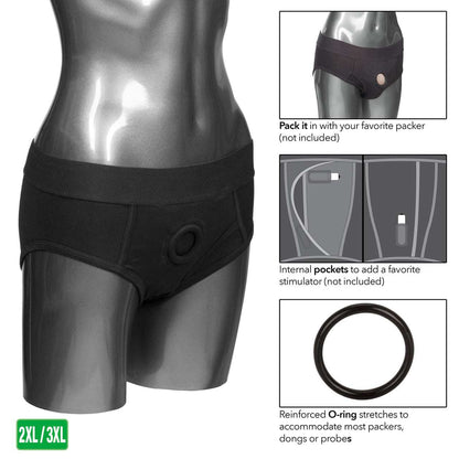 Black Brief Harness for Packer or Dildo | Packer Gear®