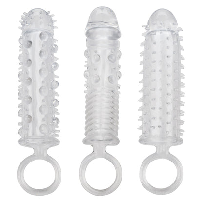 Set of 3 Textured Penis Extension Sleeve Kit | Cal Exotics