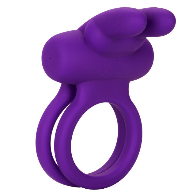 Silicone Rechargeable Dual Rockin’ Rabbit® with dual rings, 7 vibration functions, and waterproof design. Keywords: Silicone Dual Rockin’ Rabbit, vibrating couples enhancer, dual support cock ring, clitoral stimulator, flickering bunny ears, waterproof vibrating ring, rechargeable couples toy, body-safe silicone ring, stamina enhancer, vibrating love ring.