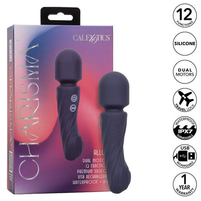 Charisma Allure dual-motor waterproof massager, featuring 12 vibration functions, ergonomic design, and USB rechargeability for personalized pleasure

dual-motor vibrator, waterproof IPX7 massager, rechargeable silicone vibrator, 12-function vibrating wand, flexible head massager, textured silicone massager, travel-friendly vibrator, USB rechargeable massager, blue vibrating wand