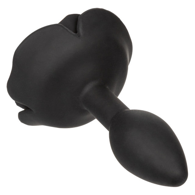 Forbidden™ Small Rose Anal Plug in black, featuring body-safe silicone, tapered design, sturdy base, and waterproof construction for safe and stylish anal pleasure.

small anal plug, beginner anal toy, body-safe silicone anal plug, waterproof anal plug, tapered anal plug, elegant anal toy, rose-themed anal plug, black silicone plug, anal plug with base