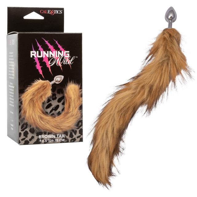 Running Wild Faux Fur Tail and Metallic Anal Plug