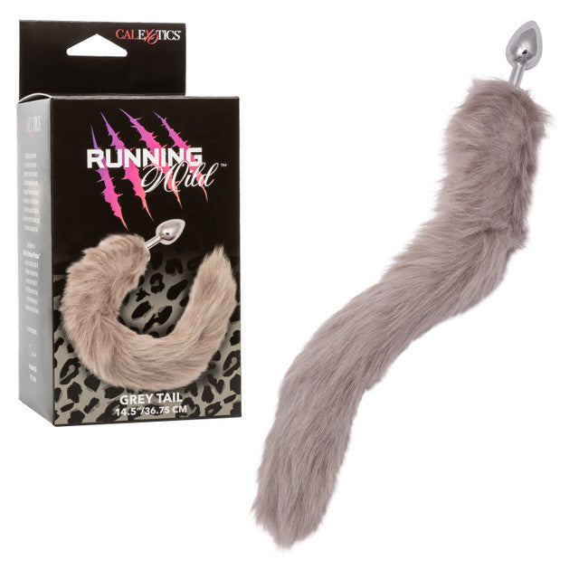 Running Wild Faux Fur Tail and Metallic Anal Plug