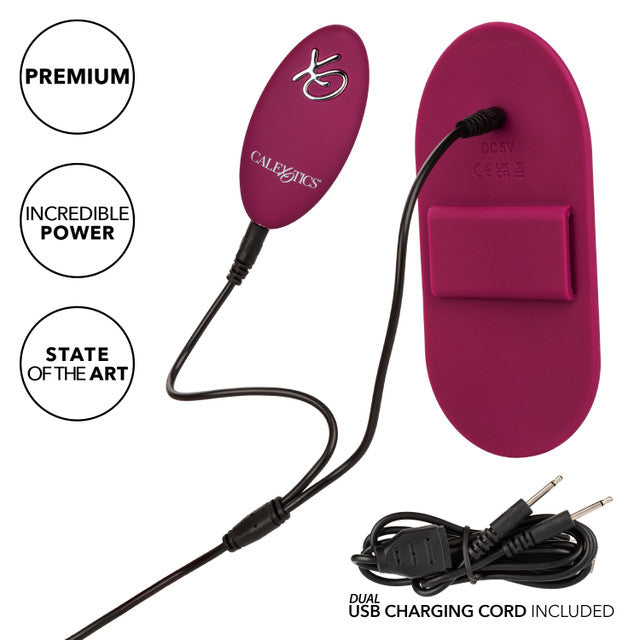 Wine red wearable remote-control massager with adjustable thigh strap and contoured surface.
Keywords: Dual Rider grinder, wearable massager, remote control vibrator, hands-free thigh strap vibe, waterproof silicone massager, rechargeable wearable toy, 12 vibration functions, adjustable strap vibrator, solo play massager, anatomically contoured grinder.