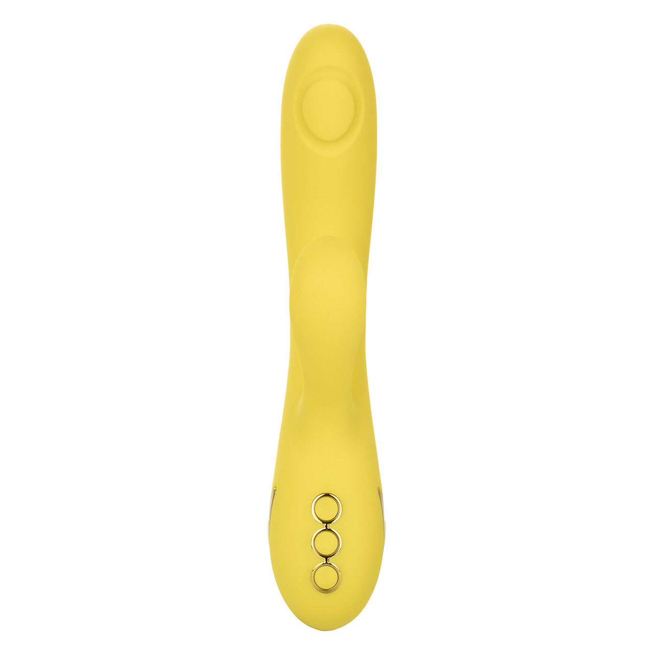 California Dreaming® San Diego Seduction rabbit vibrator with tapping clitoral teaser and G-spot shaft thumping.

rabbit vibrator with tapping, G-spot and clitoral vibrator, triple motor vibrator, silicone waterproof vibrator, rechargeable rabbit vibrator, customizable tapping vibrator, 10-function rabbit vibrator, 3-speed shaft vibrator, luxury yellow vibrator.

