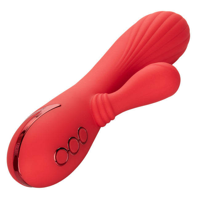 Swinging Teaser Heated Rechargeable Silicone Rabbit Vibrator | California Dreaming Palisades Passion