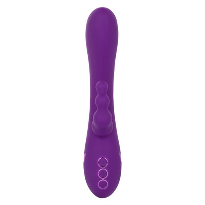 Bootylicious Rechargeable Silicone Dual Penetrating Rabbit Vibrator | California Dreaming Long Beach