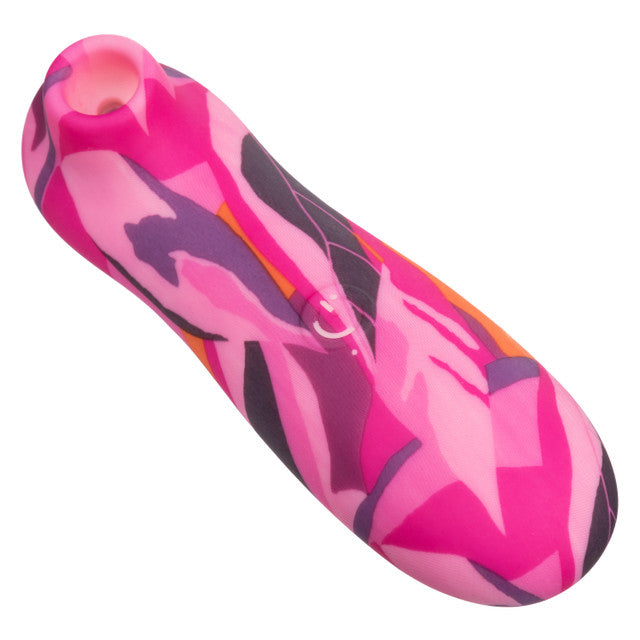 The Naughty Bits® Suck Buddy™ Playful Massager - 
Compact pink and orange clitoral massager with 10 vibration speeds, contoured teaser, and USB rechargeable waterproof design. 
Keywords: clitoral suction vibrator, Naughty Bits collection, compact clitoral toy, waterproof massager, USB rechargeable vibrator, 10-speed clitoral massager, pink and orange suction toy, phthalate-free massager, 