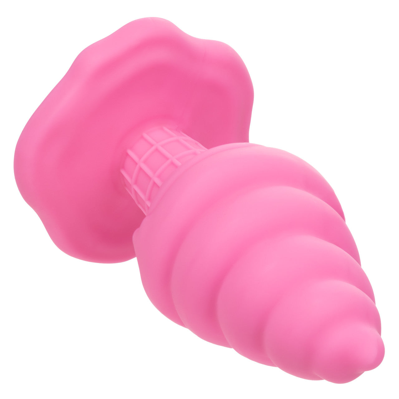 The Naughty Bits® Yum Bum™ Ice Cream Cone Butt Plug - Pink ice cream cone-shaped silicone butt plug with suction cup base, designed for playful, waterproof, and phthalate-free fun.
Keywords: ice cream butt plug, silicone butt plug, ice cream cone-shaped plug, Naughty Bits collection, pink silicone anal toy, suction cup butt plug, waterproof anal plug, phthalate-free butt plug, playful ana