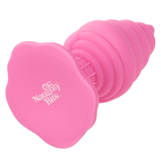 The Naughty Bits® Yum Bum™ Ice Cream Cone Butt Plug - Pink ice cream cone-shaped silicone butt plug with suction cup base, designed for playful, waterproof, and phthalate-free fun.
Keywords: ice cream butt plug, silicone butt plug, ice cream cone-shaped plug, Naughty Bits collection, pink silicone anal toy, suction cup butt plug, waterproof anal plug, phthalate-free butt plug, playful ana