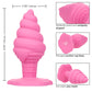 The Naughty Bits® Yum Bum™ Ice Cream Cone Butt Plug - Pink ice cream cone-shaped silicone butt plug with suction cup base, designed for playful, waterproof, and phthalate-free fun.
Keywords: ice cream butt plug, silicone butt plug, ice cream cone-shaped plug, Naughty Bits collection, pink silicone anal toy, suction cup butt plug, waterproof anal plug, phthalate-free butt plug, playful ana