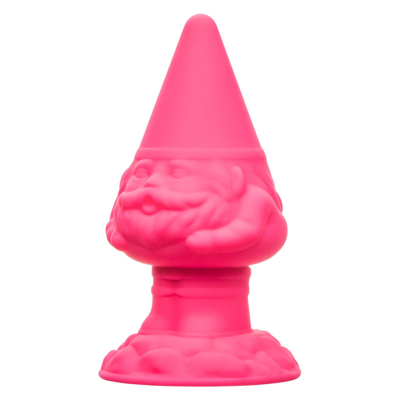 Pink silicone gnome-shaped butt plug with rippled texture, 2-inch girth, flanged base, and body-safe waterproof design.
Keywords: Naughty Bits Anal Gnome, gnome butt plug, pink silicone butt plug, textured anal plug, 2-inch girth anal toy, body-safe anal plug, waterproof butt plug, flanged base anal toy, whimsical anal plug, playful silicone plug.