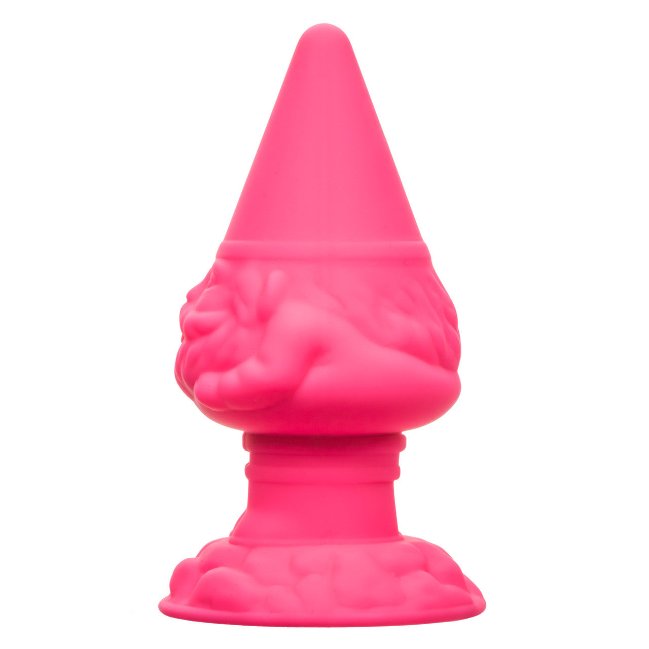 Pink silicone gnome-shaped butt plug with rippled texture, 2-inch girth, flanged base, and body-safe waterproof design.
Keywords: Naughty Bits Anal Gnome, gnome butt plug, pink silicone butt plug, textured anal plug, 2-inch girth anal toy, body-safe anal plug, waterproof butt plug, flanged base anal toy, whimsical anal plug, playful silicone plug.