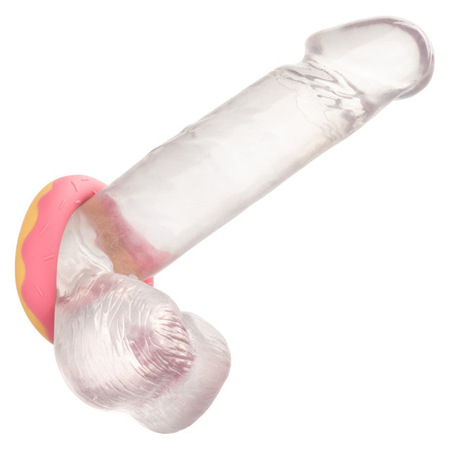 Naughty Bits Dickin' Donuts Silicone Donut Cock Ring
Pink silicone donut-shaped cock ring for enhanced stamina, sensitivity, and erection support, part of the Naughty Bits collection.
Keywords: silicone cock ring, donut-shaped cock ring, Naughty Bits collection, pink penis ring, waterproof cock ring, phthalate-free cock ring, erection support ring, playful cock ring, stamina-enhancing ring.