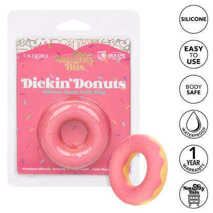 Naughty Bits Dickin' Donuts Silicone Donut Cock Ring
Pink silicone donut-shaped cock ring for enhanced stamina, sensitivity, and erection support, part of the Naughty Bits collection.
Keywords: silicone cock ring, donut-shaped cock ring, Naughty Bits collection, pink penis ring, waterproof cock ring, phthalate-free cock ring, erection support ring, playful cock ring, stamina-enhancing ring.