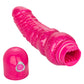 The Naughty Bits® Lady Boner™ Bendable Personal Vibrator - Pink glitter bendable vibrator with realistic veins and head, featuring 10 vibration functions and a waterproof design. Keywords: bendable glitter vibrator, Naughty Bits collection, pink glitter vibe, waterproof personal vibrator, realistic textured vibrator, 10-function vibrator, phthalate-free vibrator, flexible waterproof vibrator, travel-friendly vibrator.