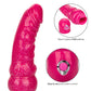 The Naughty Bits® Lady Boner™ Bendable Personal Vibrator - Pink glitter bendable vibrator with realistic veins and head, featuring 10 vibration functions and a waterproof design. Keywords: bendable glitter vibrator, Naughty Bits collection, pink glitter vibe, waterproof personal vibrator, realistic textured vibrator, 10-function vibrator, phthalate-free vibrator, flexible waterproof vibrator, travel-friendly vibrator.