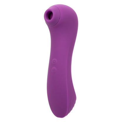 Purple dual-ended pleasure wand with 10 suction functions, 10 vibration speeds, and waterproof silicone design.
Keywords: dual pleasure wand, Couture Collection, silicone massager, waterproof vibrator, suction and vibration toy, USB rechargeable wand, luxury adult toy, customizable massager, IPX7 waterproof, dual-ended wand