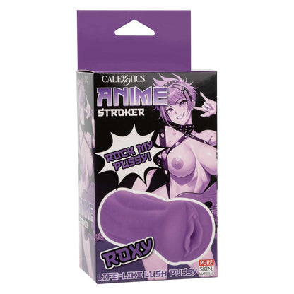 Roxy purple Pure Skin® masturbator with textured chamber and superior suction for lifelike solo pleasure.
Keywords: anime, lifelike masturbator, Pure Skin material, textured stroker, waterproof masturbator, phthalate-free stroker, closed-end suction, anime-themed stroker, realistic male stroker, solo pleasure toy