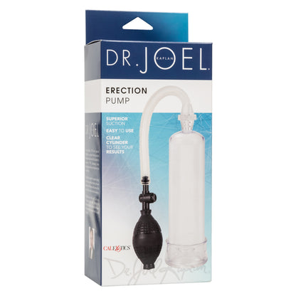 Clear cylinder erection pump with adjustable suction, soft donut, and quick air-release button. 

Dr. Joel Kaplan erection pump, clear cylinder penis pump, girth enhancement pump, stamina booster pump, adjustable suction pump, quick air-release penis pump, phthalate-free erection pump, easy-clean penis pump, beginner penis pump, soft donut penis pump.