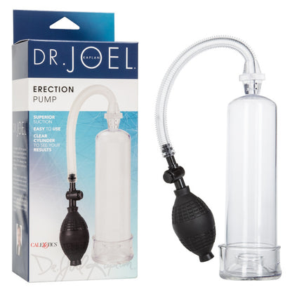 Clear cylinder erection pump with adjustable suction, soft donut, and quick air-release button. 

Dr. Joel Kaplan erection pump, clear cylinder penis pump, girth enhancement pump, stamina booster pump, adjustable suction pump, quick air-release penis pump, phthalate-free erection pump, easy-clean penis pump, beginner penis pump, soft donut penis pump.