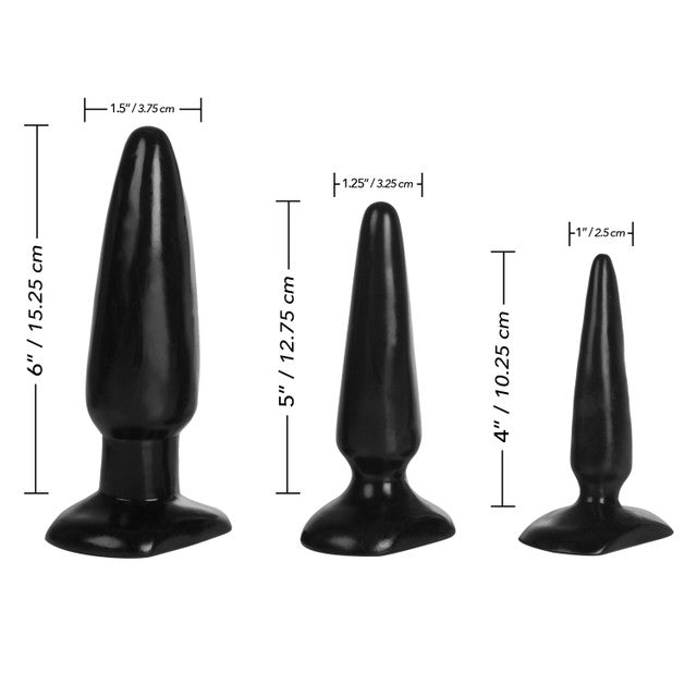 COLT® Set of 3 Butt Plugs | Anal Trainer Kit | Cal Exotics