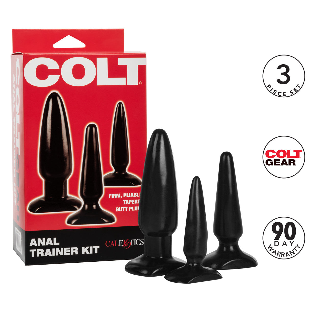 COLT® Set of 3 Butt Plugs | Anal Trainer Kit | Cal Exotics