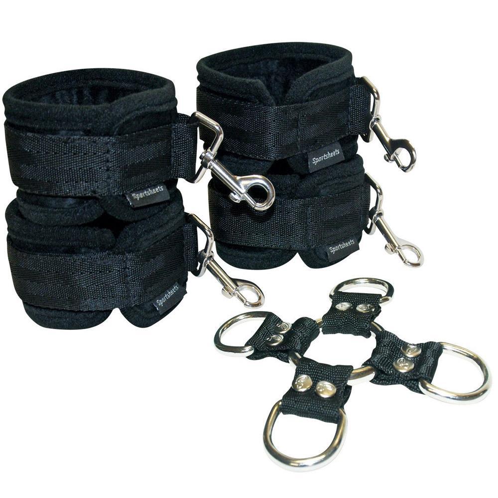 First Bondage Kit 5 Piece Hog-Tie BDSM Restraint Kit | Sportsheets