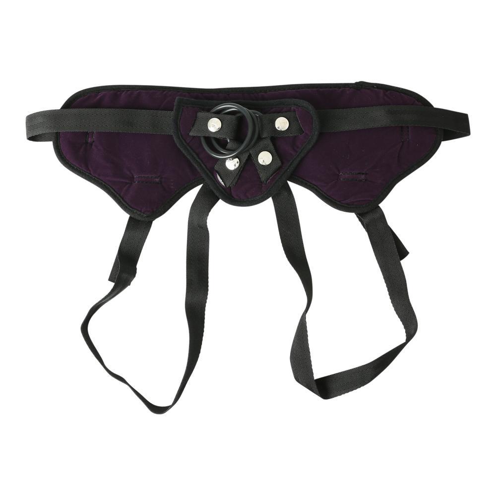 Lush Purple Velvet Strap-On Harness | Sportsheets