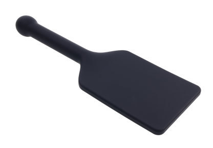 Edge® Silicone Paddle with 'FUCK TOY' imprint, flexible silicone head, and metal-reinforced handle for precision impact play and versatility.