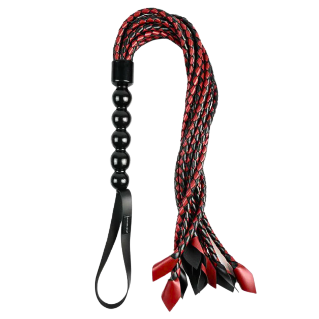 Saffron Braided Flogger by Sportsheets