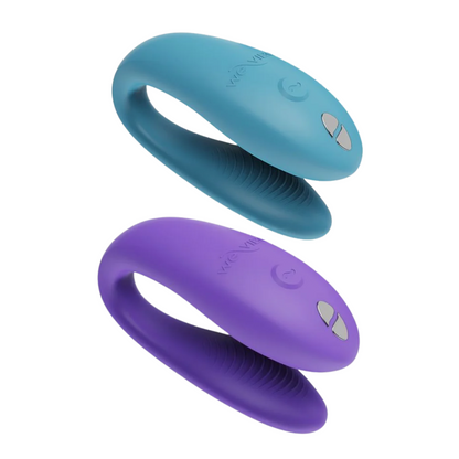 Sync Go C-shape couples vibrator with dual stimulation and travel case.

We-Vibe Sync Go, couples vibrator, C-shape vibrator, travel-friendly vibrator, dual stimulation vibrator, app-controlled vibrator, waterproof couples toy, rechargeable vibrator, clitoral and G-spot vibrator.

