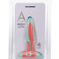 A-Play Groovy Silicone Anal Plug - Orange/Teal - 4in