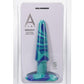 A-Play Groovy Silicone Anal Plug - Blue - 5in