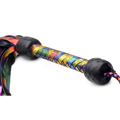 Rainbow Lambskin BDSM Flogger ♥ Strict Leather