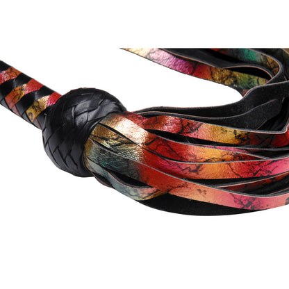 Rainbow Lambskin BDSM Flogger ♥ Strict Leather