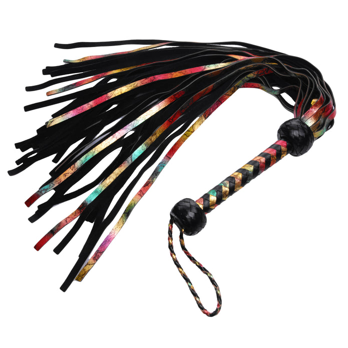 Rainbow Lambskin BDSM Flogger ♥ Strict Leather