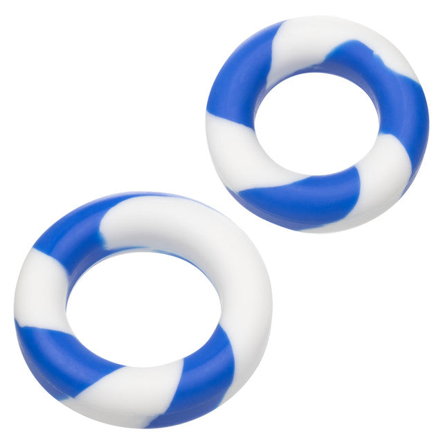 Admiral® 2 Ring Set with premium silicone, blue and white design, seamless fit, and waterproof durability.

Keywords: silicone enhancer rings, stretchy cock rings, stamina rings, performance booster rings, waterproof cock rings, phthalate-free rings, body-safe silicone rings, blue and white cock rings, pleasure-enhancing rings.