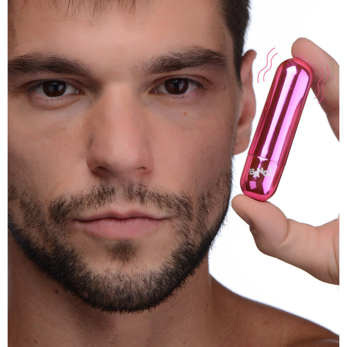 bullet vibrator, compact vibrator, small vibrator, discreet vibrator, metallic bullet vibrator, powerful bullet vibrator, 10 vibration patterns, USB rechargeable bullet, waterproof bullet vibrator, phthalate-free vibrator, beginner-friendly vibrator, travel-friendly vibrator, Bang! bullet vibrator, pink bullet vibrator, black bullet vibrator, purple bullet vibrator, blue bullet vibrator, pocket-sized vibrator, body-safe vibrator, silicone vibrator, ABS plastic vibrator, stocking stuffers, vibrating sex toy,