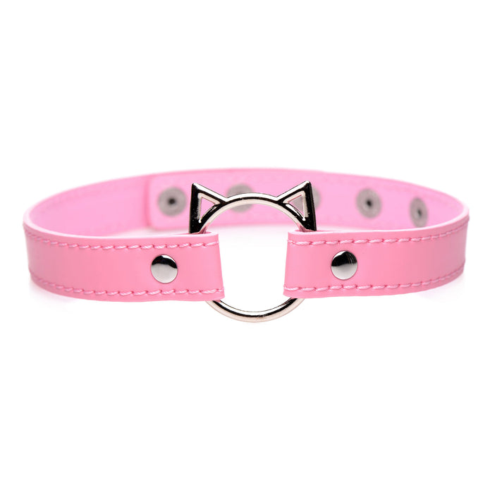 Kinky Kitty Adjustable Vegan Leather Nickel-Free Choker | Master Series